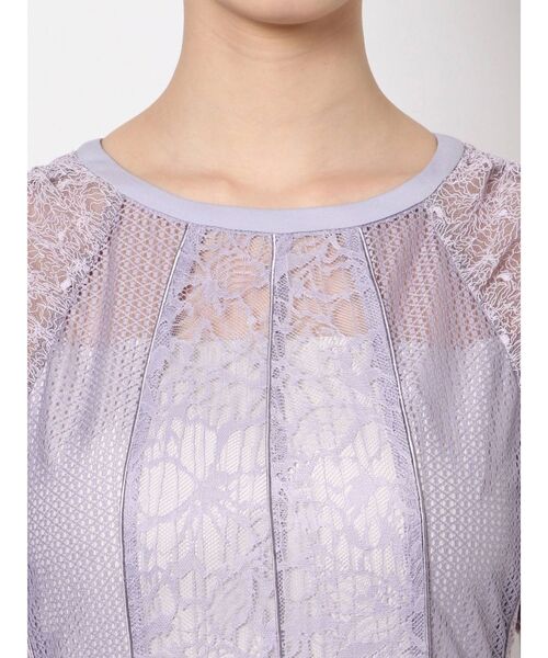 LAGUNAMOON（ラグナムーン）の「LADYドロストショルダーワンピース（ドレス・レディース・ブラック/ラベンダー・SMALL/MEDIUM）」の18枚目の写真