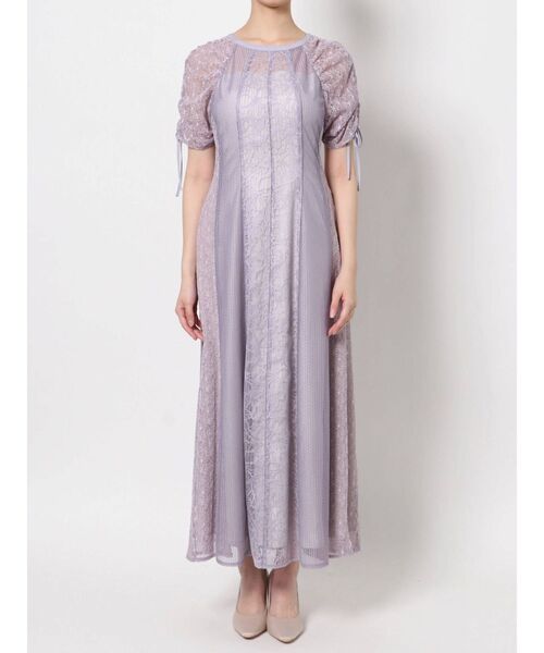 LAGUNAMOON（ラグナムーン）の「LADYドロストショルダーワンピース（ドレス・レディース・ブラック/ラベンダー・SMALL/MEDIUM）」の13枚目の写真