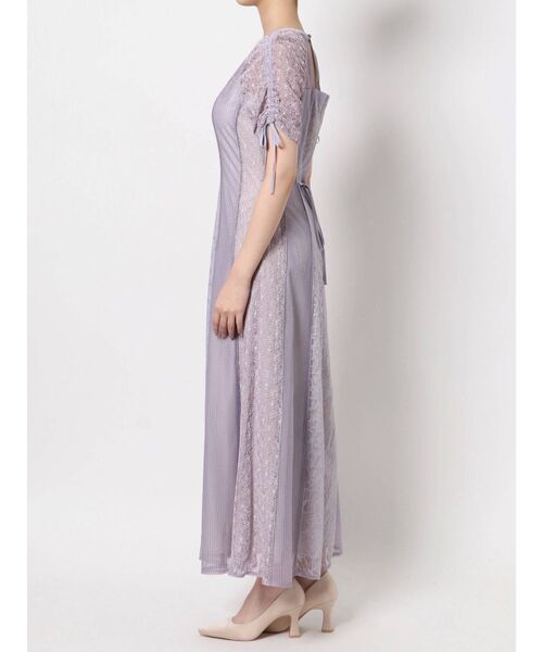 LAGUNAMOON（ラグナムーン）の「LADYドロストショルダーワンピース（ドレス・レディース・ブラック/ラベンダー・SMALL/MEDIUM）」の16枚目の写真