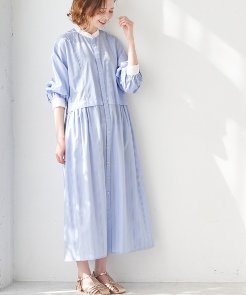 【WEB限定】クレリックシャツワンピース
