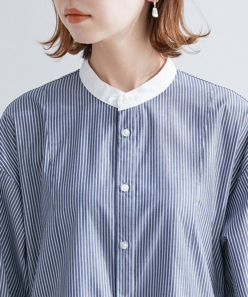 【WEB限定】クレリックシャツワンピース