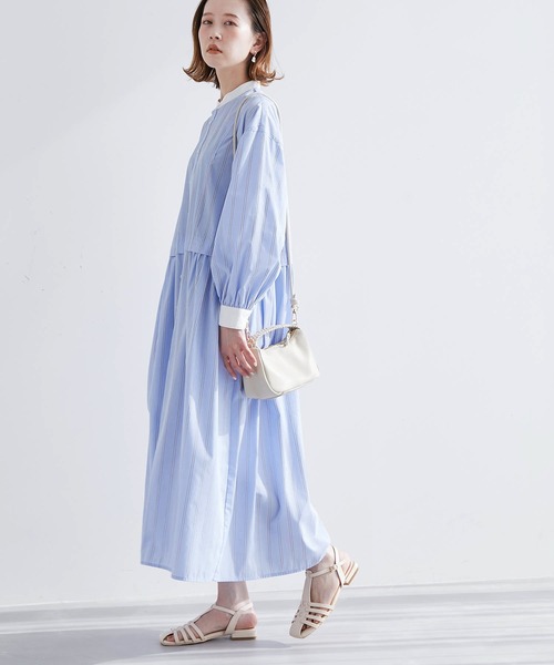 【WEB限定】クレリックシャツワンピース