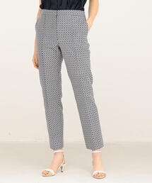 TOMORROWLAND  | サークルドットストレッチ ミディシガレットパンツ(スラックス)