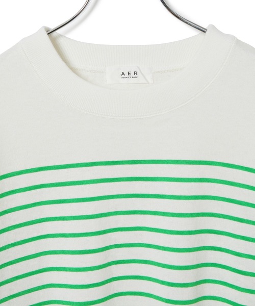 ADAM ET ROPE'（アダムエロペ）の「【一部直営店舗・WEB限定】バスクボーダーロングスリーブTシャツ（Tシャツ/カットソー・レディース・グリーン系その他/ホワイト系その他/ブラック系その他・FREE）」の10枚目の写真