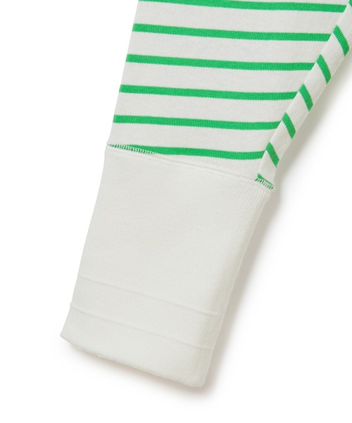 ADAM ET ROPE'（アダムエロペ）の「【一部直営店舗・WEB限定】バスクボーダーロングスリーブTシャツ（Tシャツ/カットソー・レディース・グリーン系その他/ホワイト系その他/ブラック系その他・FREE）」の13枚目の写真