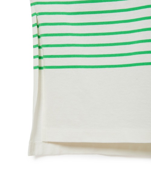 ADAM ET ROPE'（アダムエロペ）の「【一部直営店舗・WEB限定】バスクボーダーロングスリーブTシャツ（Tシャツ/カットソー・レディース・グリーン系その他/ホワイト系その他/ブラック系その他・FREE）」の14枚目の写真