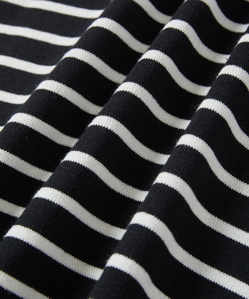 ADAM ET ROPE'（アダムエロペ）の「【一部直営店舗・WEB限定】バスクボーダーロングスリーブTシャツ（Tシャツ/カットソー・レディース・グリーン系その他/ホワイト系その他/ブラック系その他・FREE）」の17枚目の写真