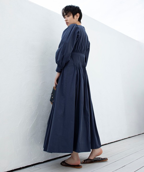 ReNorm（リノーム）の「ピンタックワンピース（ワンピース・レディース・カーキ/ネイビー/イエロー・M/S）」の13枚目の写真