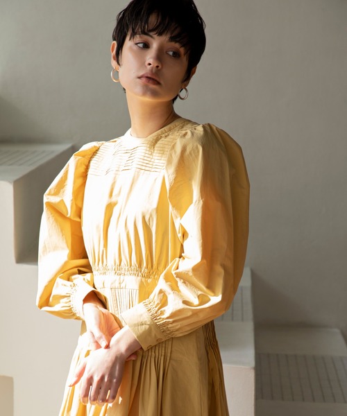 ReNorm（リノーム）の「ピンタックワンピース（ワンピース・レディース・カーキ/ネイビー/イエロー・M/S）」の11枚目の写真