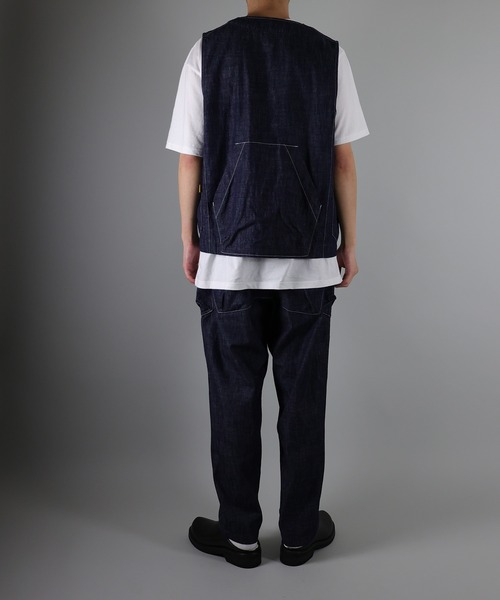 NUMBER (N)INE（ナンバーナイン）の「NUMBER (N)INE / ナンバーナイン 8.8oz DENIM VEST/ワンウォッシュ デニム ベスト（ベスト・メンズ・インディゴブルー・3/4）」の4枚目の写真