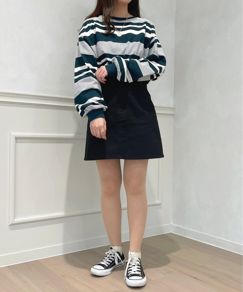 apres jour（アプレジュール）の「アソートボーダートップス【ZOZOTOWN限定アイテム】（Tシャツ/カットソー・レディース・ダークグリーン/グリーン系その他/ベージュ/ライトベージュ・フリー/X-LARGE）」の9枚目の写真