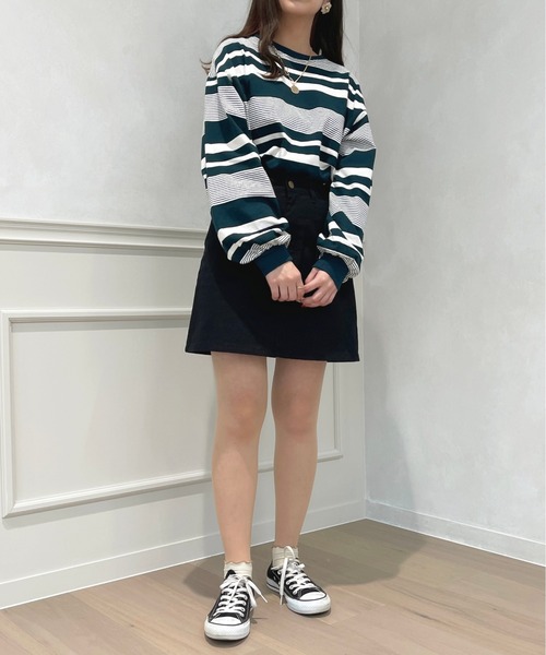 apres jour（アプレジュール）の「アソートボーダートップス【ZOZOTOWN限定アイテム】（Tシャツ/カットソー・レディース・ダークグリーン/グリーン系その他/ベージュ/ライトベージュ・フリー/X-LARGE）」の10枚目の写真