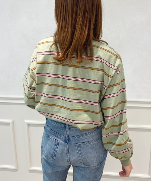 apres jour（アプレジュール）の「アソートボーダートップス【ZOZOTOWN限定アイテム】（Tシャツ/カットソー・レディース・ダークグリーン/グリーン系その他/ベージュ/ライトベージュ・フリー/X-LARGE）」の15枚目の写真