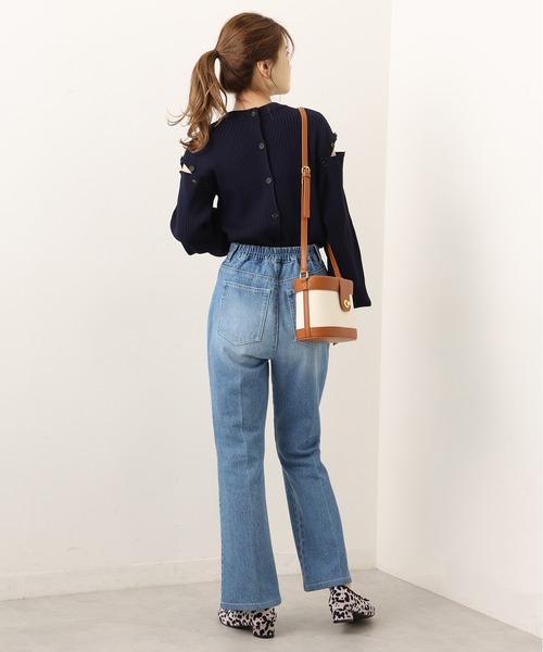 one after another NICE CLAUP(ワンアフターアナザーナイスクラップ)の「美シルエットなシンプルデニムパンツ(デニムパンツ・レディース・ブラック/ブルー/パープル系その他・SMALL/MEDIUM)」の12枚目の写真