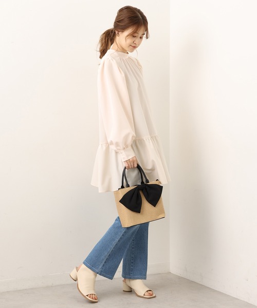 one after another NICE CLAUP(ワンアフターアナザーナイスクラップ)の「美シルエットなシンプルデニムパンツ(デニムパンツ・レディース・ブラック/ブルー/パープル系その他・SMALL/MEDIUM)」の10枚目の写真