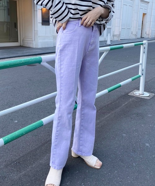 one after another NICE CLAUP(ワンアフターアナザーナイスクラップ)の「美シルエットなシンプルデニムパンツ(デニムパンツ・レディース・ブラック/ブルー/パープル系その他・SMALL/MEDIUM)」の13枚目の写真