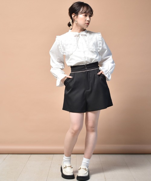 ems excite（エムズエキサイト）の「アソートハイウエストショートパンツ（その他パンツ・レディース・ブラック/アイボリー/ブラック系その他/グリーン系その他・FREE）」の15枚目の写真