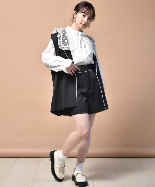 ems excite（エムズエキサイト）の「アソートハイウエストショートパンツ（その他パンツ・レディース・ブラック/アイボリー/ブラック系その他/グリーン系その他・FREE）」の18枚目の写真