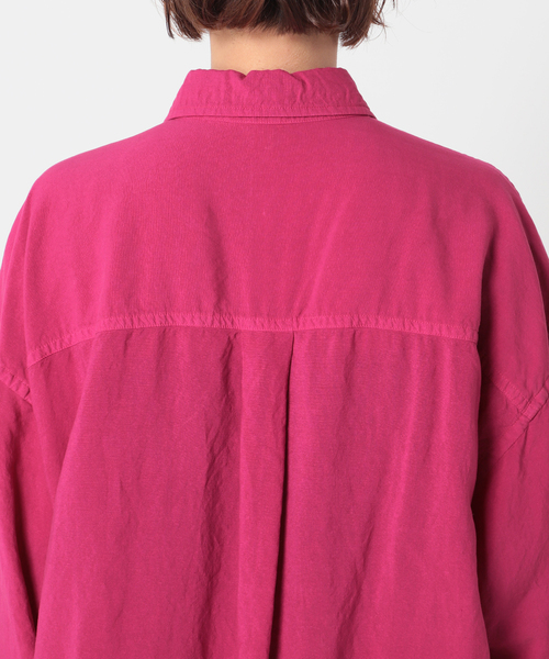 CITYSHOP（シティーショップ）の「SEE-THROUGH BIG シャツ（シャツ/ブラウス・レディース・ブラック/ピンク・FREE）」の11枚目の写真