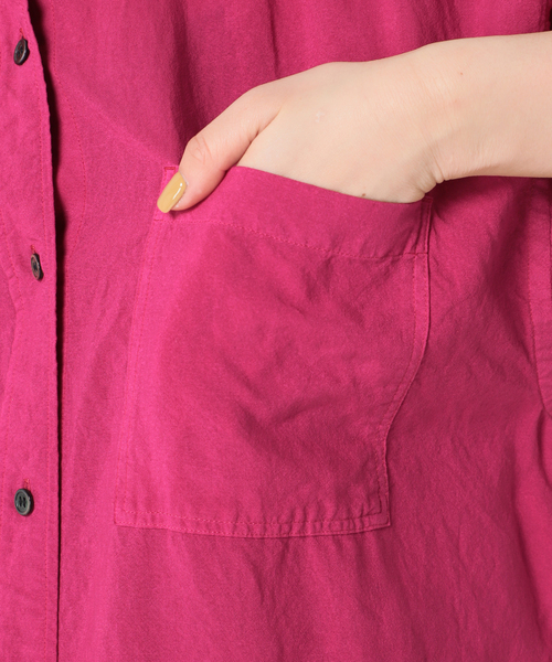 CITYSHOP（シティーショップ）の「SEE-THROUGH BIG シャツ（シャツ/ブラウス・レディース・ブラック/ピンク・FREE）」の16枚目の写真