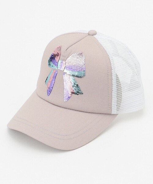 ANY(エニィ)の「ミラクルスパンコールメッシュキャップ(キャップ・キッズ・ライラック系/ブルー系/ベージュ系・54/52/56)」の2枚目の写真