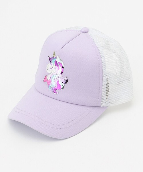 ANY(エニィ)の「ミラクルスパンコールメッシュキャップ(キャップ・キッズ・ライラック系/ブルー系/ベージュ系・54/52/56)」の16枚目の写真