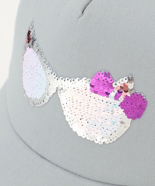 ANY(エニィ)の「ミラクルスパンコールメッシュキャップ(キャップ・キッズ・ライラック系/ブルー系/ベージュ系・54/52/56)」の7枚目の写真