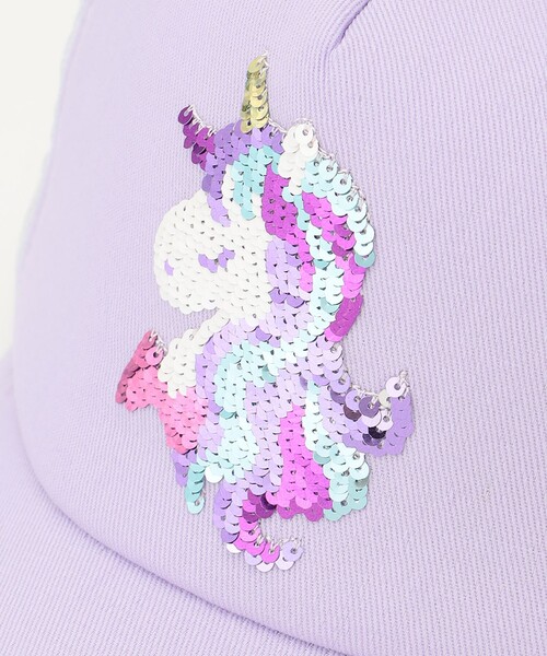 ANY(エニィ)の「ミラクルスパンコールメッシュキャップ(キャップ・キッズ・ライラック系/ブルー系/ベージュ系・54/52/56)」の5枚目の写真