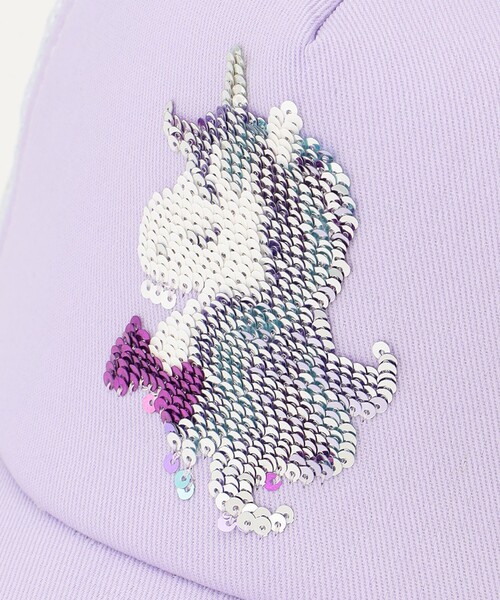 ANY(エニィ)の「ミラクルスパンコールメッシュキャップ(キャップ・キッズ・ライラック系/ブルー系/ベージュ系・54/52/56)」の4枚目の写真
