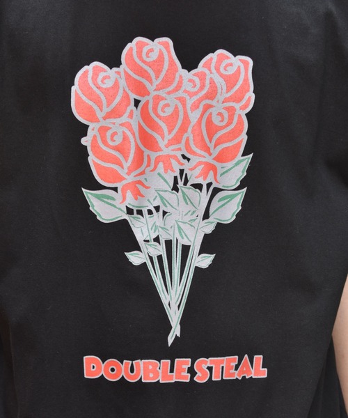 DOUBLE STEAL（ダブルスティール）の「Bouquet Tシャツ（Tシャツ/カットソー・メンズ・ホワイト/ブラック/カーキ/ピンク・MEDIUM/LARGE/X-LARGE/XX-LARGE）」の15枚目の写真