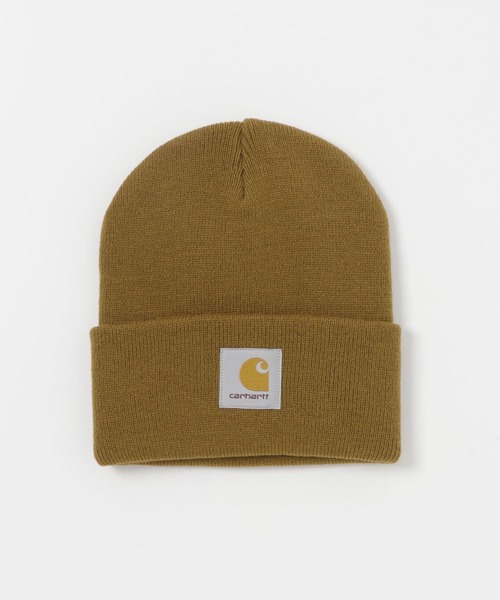 Carhartt(カーハート)の「『WEB/一部店舗限定』carhartt SHORT WATCH HAT(ニットキャップ/ビーニー・メンズ・オレンジ/ブラウン/グリーン/ブラック/ブルー・ONE)」の8枚目の写真