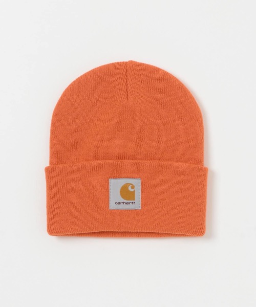 Carhartt(カーハート)の「『WEB/一部店舗限定』carhartt SHORT WATCH HAT(ニットキャップ/ビーニー・メンズ・オレンジ/ブラウン/グリーン/ブラック/ブルー・ONE)」の7枚目の写真