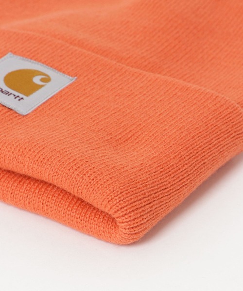 Carhartt(カーハート)の「『WEB/一部店舗限定』carhartt SHORT WATCH HAT(ニットキャップ/ビーニー・メンズ・オレンジ/ブラウン/グリーン/ブラック/ブルー・ONE)」の9枚目の写真
