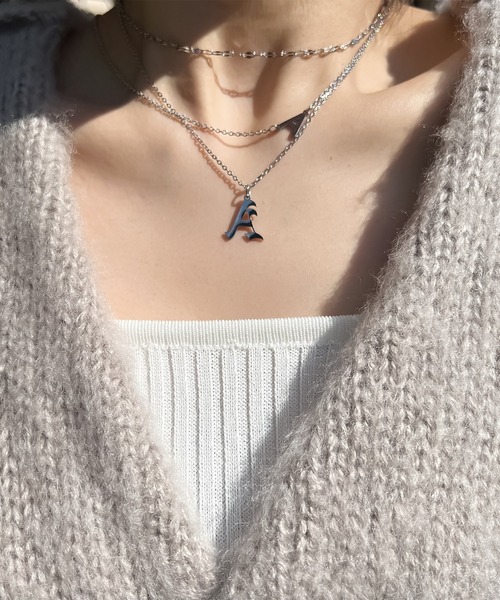 blackdia ocean(ブラックダイヤオーシャン)の「blackdia ocean ステンレスイニシャルネックレス(ネックレス・レディース・シルバー/ゴールド・K/Y/A/C/E/H/J/N/R/T/S/M/I)」の16枚目の写真