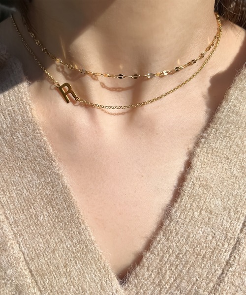 blackdia ocean(ブラックダイヤオーシャン)の「blackdia ocean ステンレスイニシャルネックレス(ネックレス・レディース・シルバー/ゴールド・K/Y/A/C/E/H/J/N/R/T/S/M/I)」の12枚目の写真