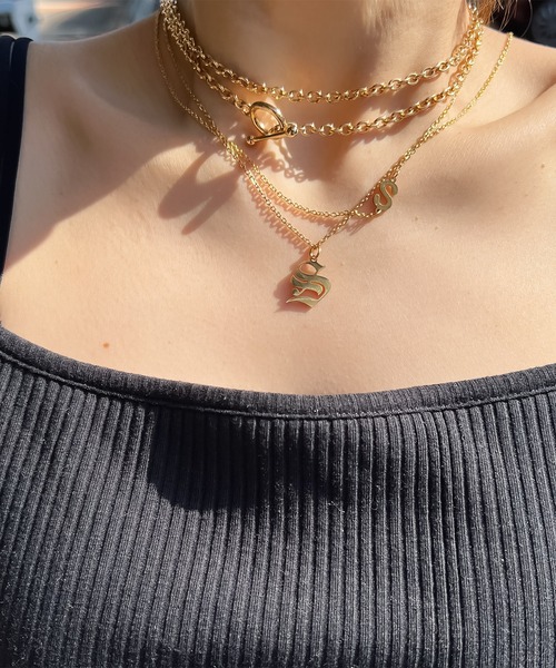 blackdia ocean(ブラックダイヤオーシャン)の「blackdia ocean ステンレスイニシャルネックレス(ネックレス・レディース・シルバー/ゴールド・K/Y/A/C/E/H/J/N/R/T/S/M/I)」の13枚目の写真