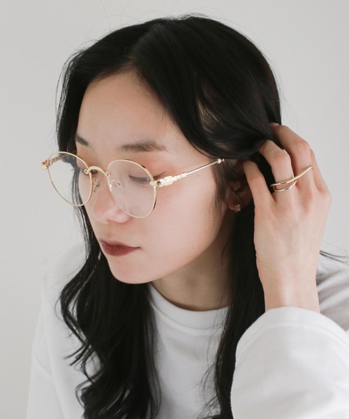 CLEA（クレア）の「スリムフレーム伊達メガネ（メガネ・レディース・その他1/その他2・FREE）」の2枚目の写真