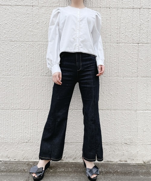 PAIN(ペイン)の「ダブルカラーレーシィブラウス(シャツ/ブラウス・レディース・ホワイト/ブラック/ブルー・FREE)」の21枚目の写真