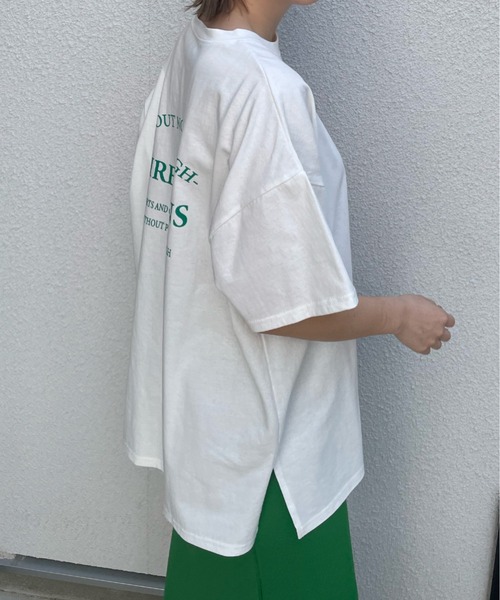 y/m by misato（イムバイミサト）の「DIRECTIONS Tシャツ（Tシャツ/カットソー・レディース・レッド/グリーン・FREE）」の9枚目の写真