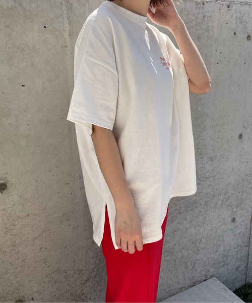 y/m by misato（イムバイミサト）の「DIRECTIONS Tシャツ（Tシャツ/カットソー・レディース・レッド/グリーン・FREE）」の14枚目の写真