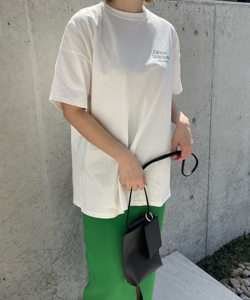 y/m by misato（イムバイミサト）の「DIRECTIONS Tシャツ（Tシャツ/カットソー・レディース・レッド/グリーン・FREE）」の12枚目の写真