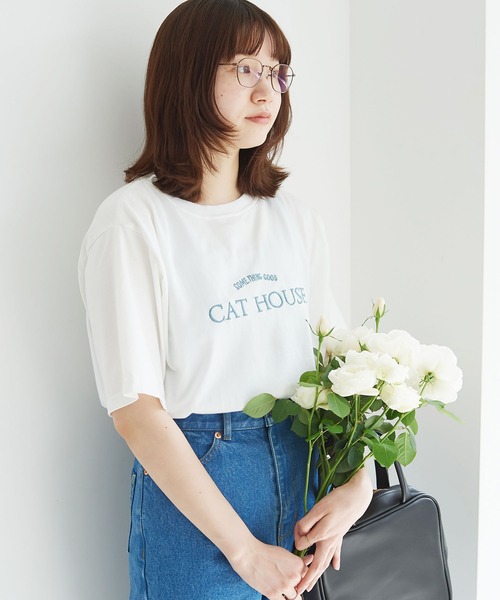 fig Ｌondon（フィグロンドン）の「●_something good Tshirt（Tシャツ/カットソー・レディース・ホワイト/サックスブルー/ピンク/グリーン/その他・FREE）」の16枚目の写真