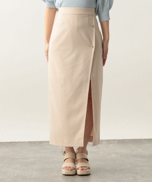 Heather(ヘザー)の「深スリットショートパンツスカート 283389(スカート・レディース・アイボリー/ブラック/カーキ・M/S)」の8枚目の写真