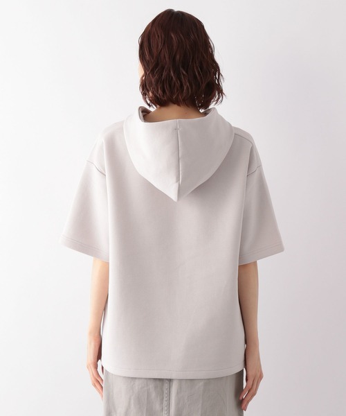 GLOBAL WORK（グローバルワーク）の「サマ見えAiryパーカー半袖/274459（Tシャツ/カットソー・レディース・アイボリー/ダークグレー/ライトグリーン/パープル系その他6・FREE）」の20枚目の写真