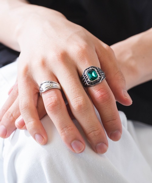 WEGO(ウィゴー)の「WEGO/【2点セット】カレッジリング(リング・メンズ・その他3/その他6/その他1/その他5/その他2/その他4・FREE)」の4枚目の写真