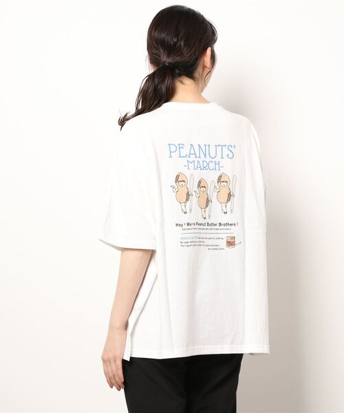 SpRay(スプレイ)の「PEANUTS BROTHERS BIGTシャツ(Tシャツ/カットソー・レディース・オフホワイト/ブルー/ラベンダー/オートミール/スミクロ・FREE)」の7枚目の写真