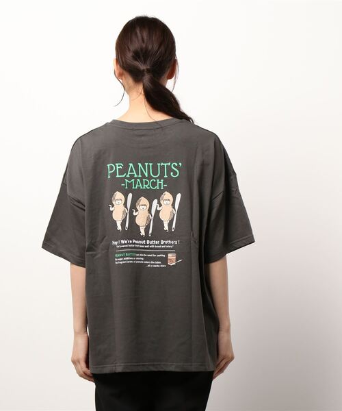 SpRay(スプレイ)の「PEANUTS BROTHERS BIGTシャツ(Tシャツ/カットソー・レディース・オフホワイト/ブルー/ラベンダー/オートミール/スミクロ・FREE)」の9枚目の写真