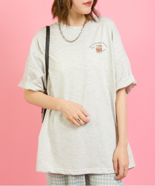 SpRay(スプレイ)の「PEANUTS BROTHERS BIGTシャツ(Tシャツ/カットソー・レディース・オフホワイト/ブルー/ラベンダー/オートミール/スミクロ・FREE)」の19枚目の写真