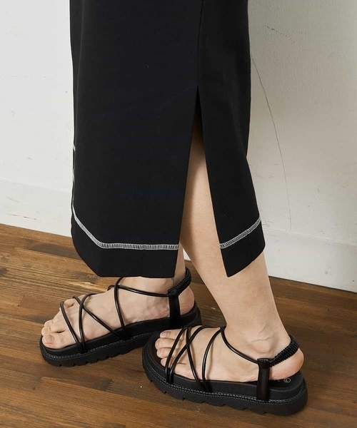 A de a.v.v（アードアー・ヴェ・ヴェ）の「セーラーカラー配色ステッチワンピース（ワンピース・レディース・ホワイト/ブラック・38/36）」の7枚目の写真