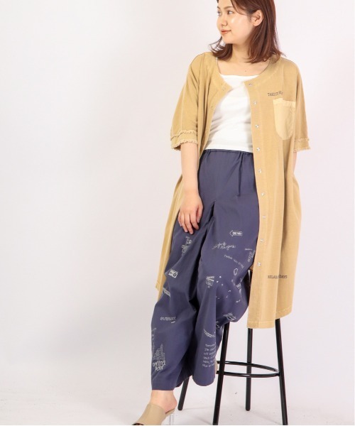 FUNALIVE(ファンアライブ)の「AMERICAN FUDGE ツイル刺繍入りキュロットパンツ(その他パンツ・レディース・ブルー/ベージュ/ブラック/カーキ・FREE)」の5枚目の写真